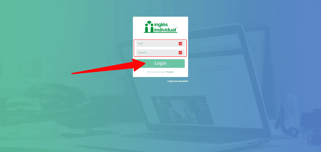Iniciar Sesión Inglés Individual