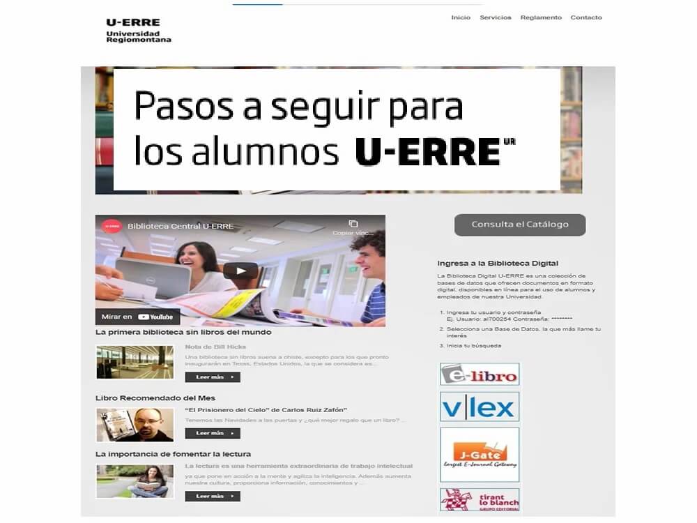 Iniciar Sesión Portal Alumnos U ERRE