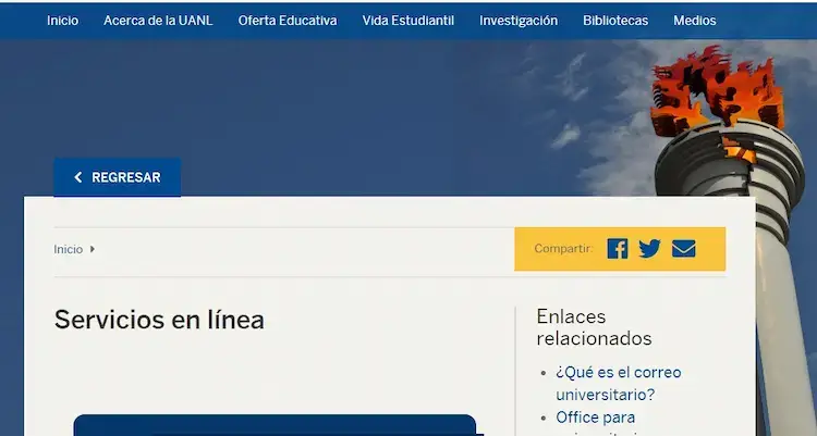 Iniciar Sesión UANL Servicio en Línea